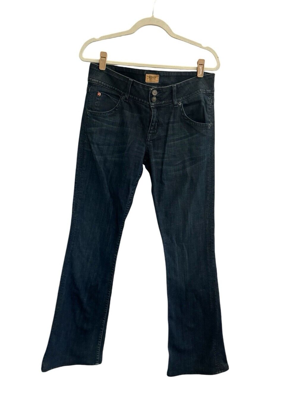Hudson Womens Bootcut Jeans Size 29 Dark Wash Flap Pockets #7142